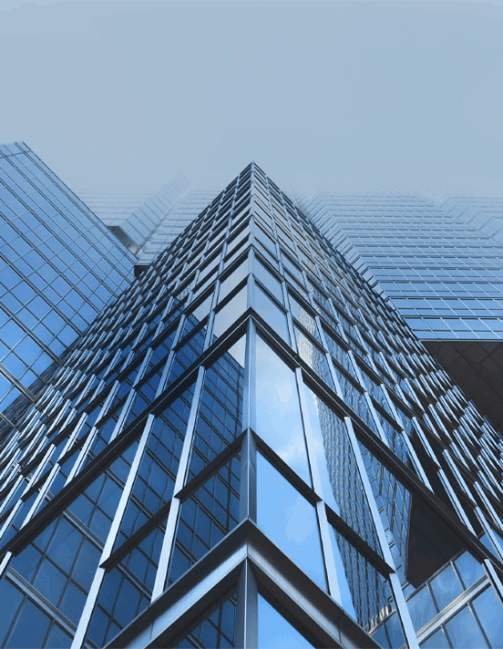 Modern glass building exterior