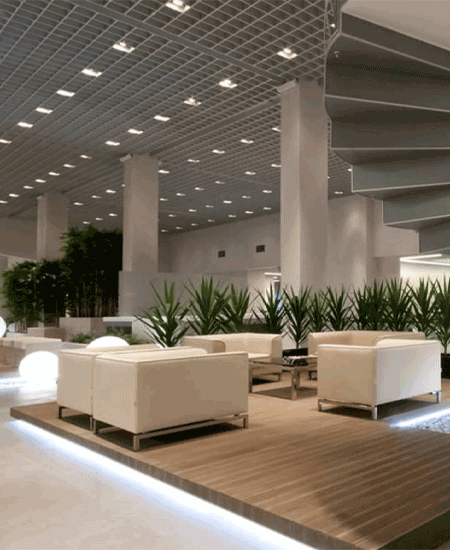 Modern office lounge interior