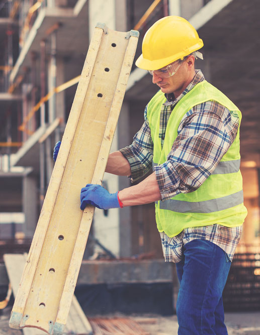 Construction worker on site