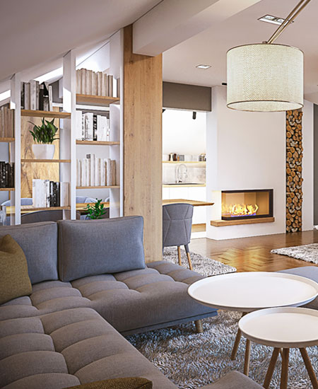 Interior living space design